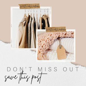 Bookmark my closet to get notified!!!